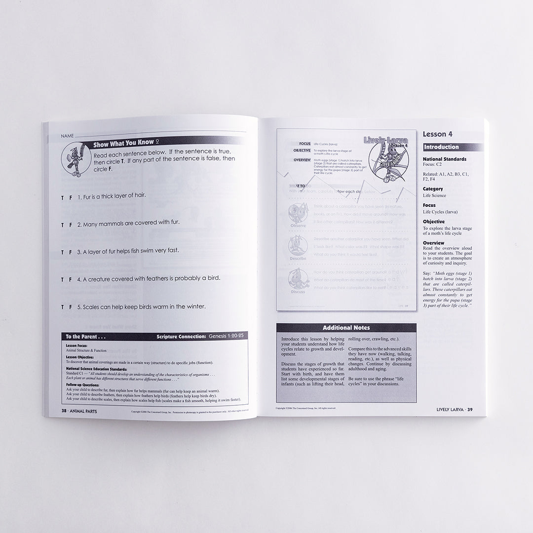 Science Level A Homeschool Pack