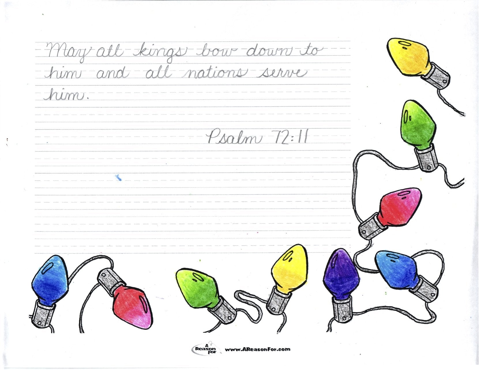 Handwriting Cursive Border Sheets