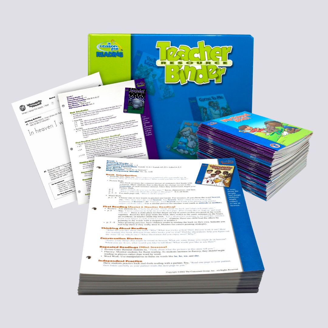 A Reason For Reading® Homeschool Resource Set (95 Readers + 95 Story Guides + Binder)