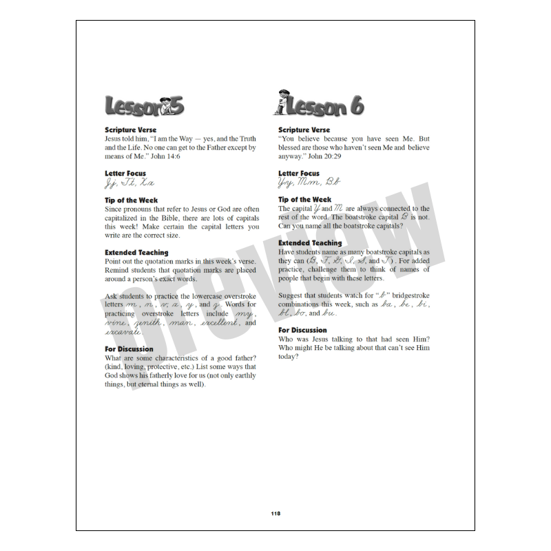 Handwriting 1st - 6th Comprehensive Teacher Guidebook