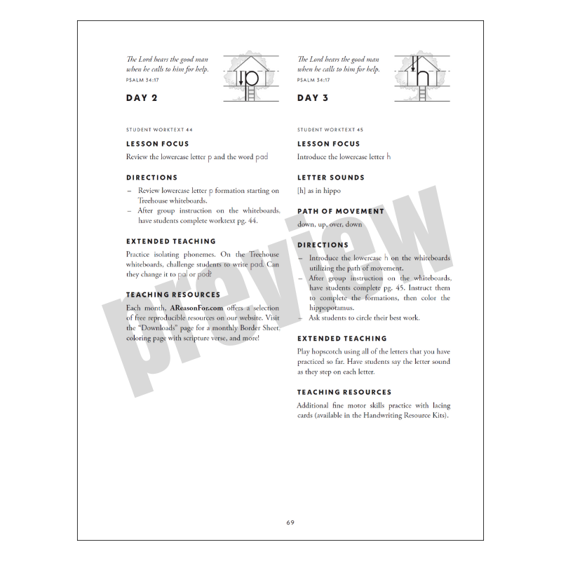 Handwriting Pre-K / Kindergarten Teacher Guidebook
