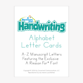 Handwriting Alphabet Letter Cards
